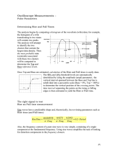 Determining Rise and Fall Times