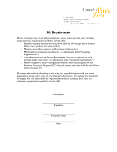 to bid requirements document