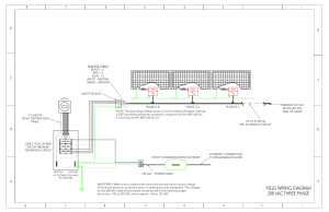 208 VAC Three Phase Solar Field Wiring Diagram