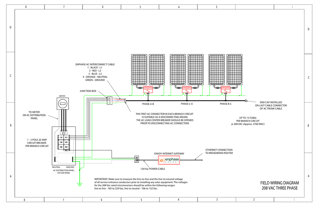 Field Wiring Diagram 208 Vac Three Phase