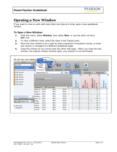 Opening a New Window - Seattle Public Schools