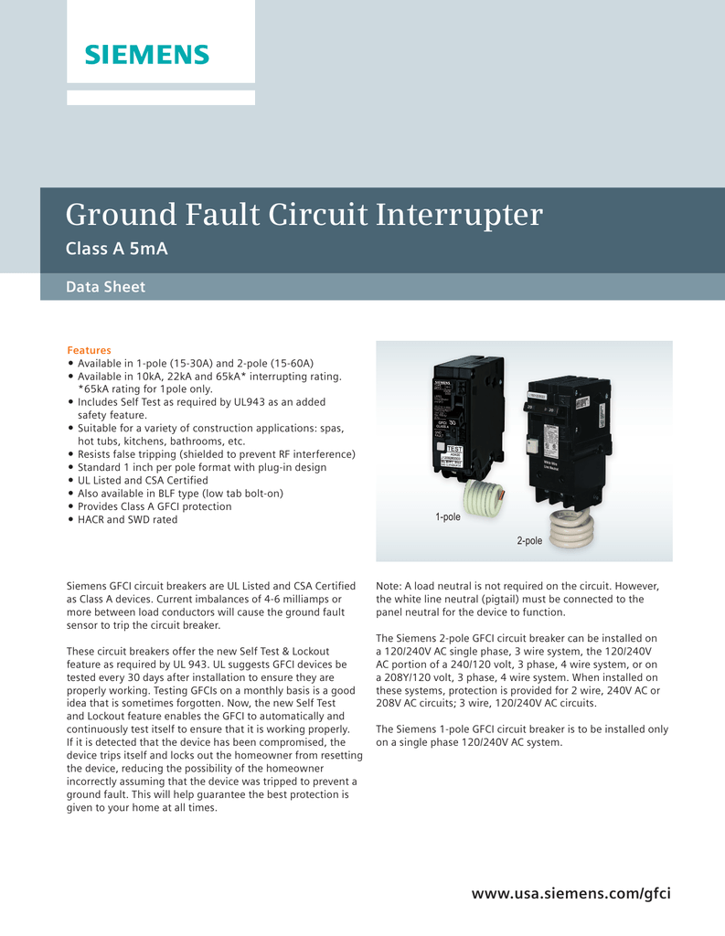 How To Wire Ground Fault Circuit Breaker » Wiring Diagram