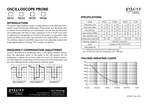TA132 150 MHz Oscilloscope Probe User`s Guide
