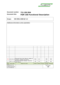 FGM 160 Functional Description
