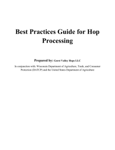 Processing Manual - Gorst Valley Hops
