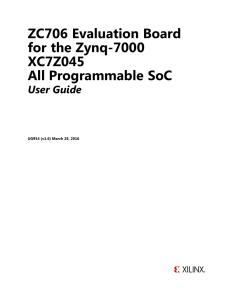 ZC706 Evaluation Board for the Zynq-7000 XC7Z045 All