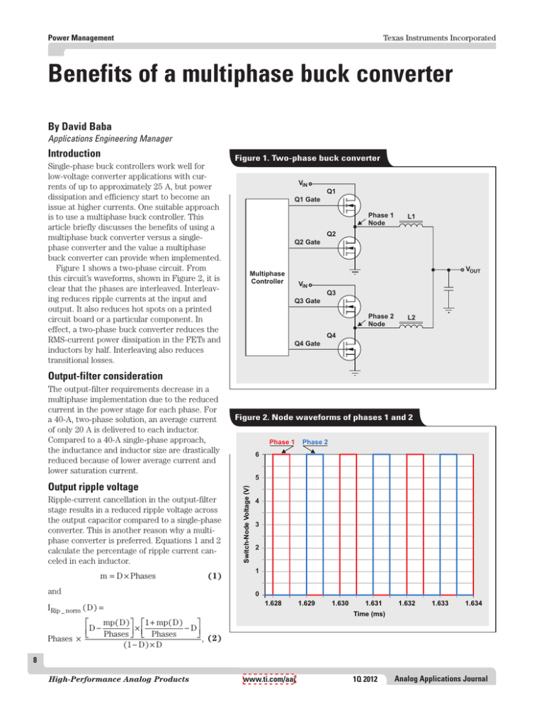 Multiphase Buck Converter Benefits & Applications