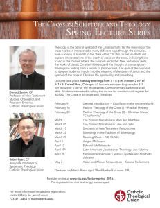 spring lecture series - Catholic Theological Union