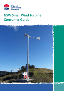 NSW Small Wind Turbine Consumer Guide