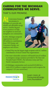 CARING FOR THE MICHIGAN COMMUNITIES WE SERVE.