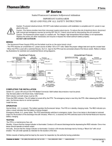 Instruction Sheet