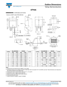 D2PAK Package Dimensions - Vishay Semiconductors Datasheet