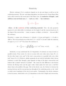 Resistivity: Ohm's Law & Drude Model - Physics Lecture