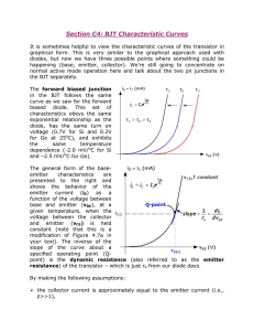 BJT Characteristic Curves: Transistor Analysis & Design
