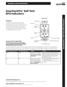 SmartlockPro GFCI Self-Test Indicators Troubleshooting Guide