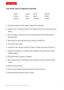 Assignment Task Words: UTS HELPS Study Guide