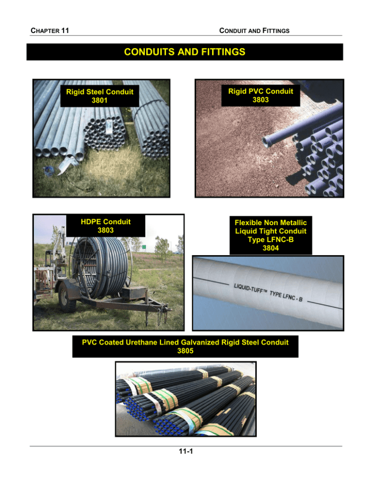 CONDUITS AND FITTINGS