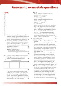 Chemistry Exam Questions & Answers: Atomic Structure & More