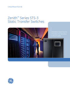 Zenith™ Series STS-3 Static Transfer Switches