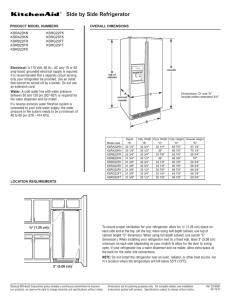 Side by Side Refrigerator