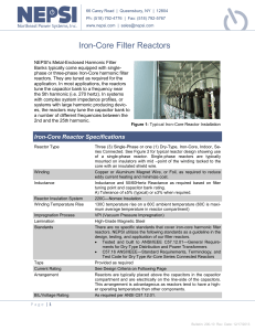 Iron Core Filter Reactors - Northeast Power Systems, Inc.
