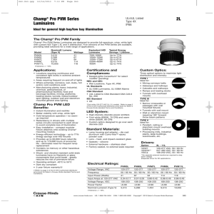 2L Champ® Pro PVM Series Luminaires