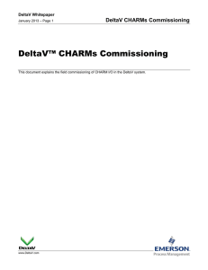 DeltaV CHARMs Commissioning - Emerson Process Management