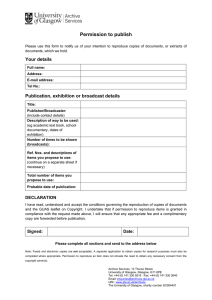Permission to publish - University of Glasgow