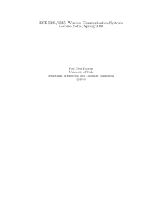 ECE 5325/6325: Wireless Communication Systems Lecture Notes