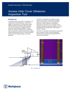 Access Hole Cover Ultrasonic Inspection Tool