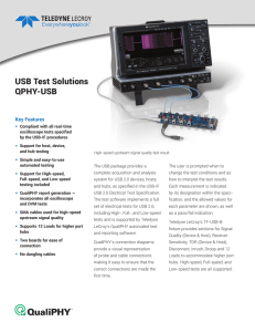 USB Test Solutions (QPHY