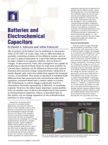 Batteries and Electrochemical Capacitors