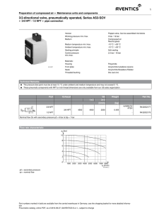 3/2-directional valve, pneumatically operated, Series AS3-SOV