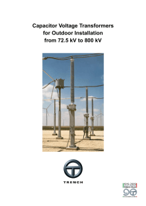 Capacitor Voltage Transformers for Outdoor Installation from 72.5 kV