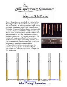 Selective Gold Plating - Electro-Spec