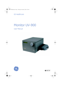 Monitor UV-900 - GE Healthcare Life Sciences