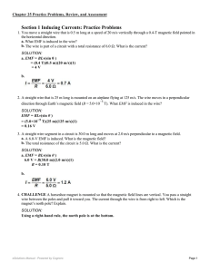 Inducing Currents Practice Problems & Review