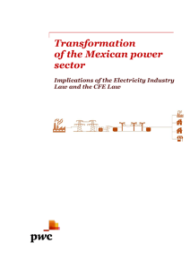 Transformation of the Mexican power sector