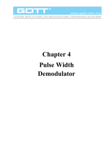 Chapter 4 Pulse Width Demodulator