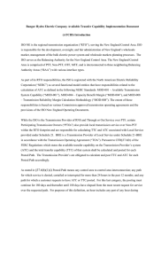 Bangor Hydro Electric Company Available Transfer Capability