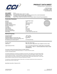 product data sheet