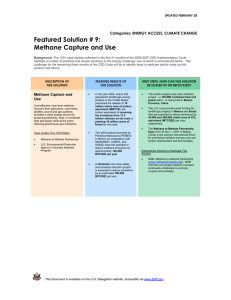 Featured Solution # 9: Methane Capture and Use