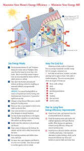 Maximize Your Home`s Energy Efficiency = Minimize Your Energy Bill