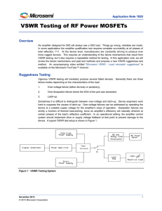 VSWR Testing of RF Power MOSFETs: Ruggedness & Methods