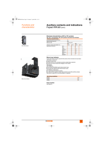 Auxiliary contacts and indications0 Fupact