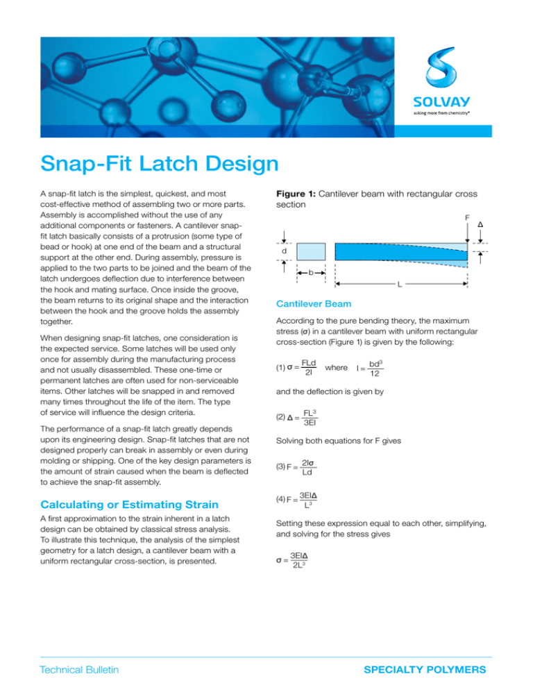 SnapFit Latch Design