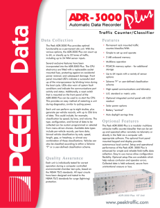 ADR-3000 Plus Datasheet - Transportation Control Systems