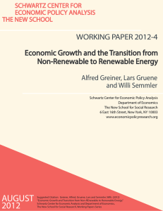 Economic Growth and the Transition from Non