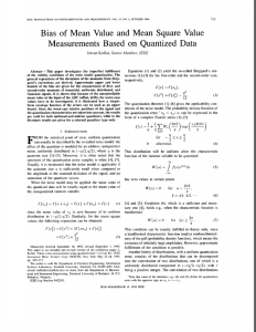 Bias of mean value and mean square value measurements based