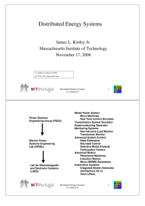 Distributed Energy Systems